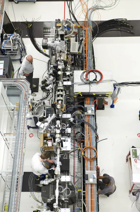 Teile des Teststands für den 250MeV-Injektor