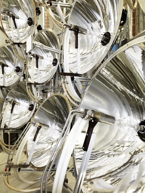 Part of PSI's solar simulator