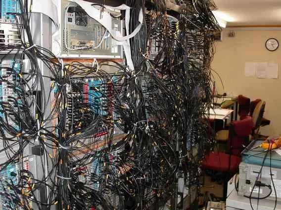 The electronics used to read out the x-ray and muon detectors is filling up our control room which is 40 m away from the beam zone.