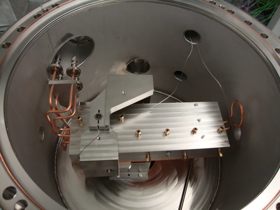 The filter system during the set-up.