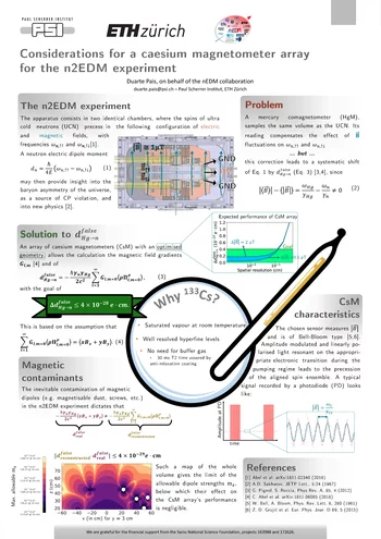 Considerations for a caesiummagnetometer array for the n2EDM experiment