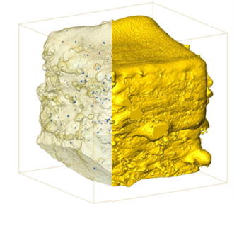 Additively manufactured gold cube [3]