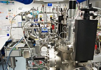 Ambient-pressure X-ray photoelectron spectroscopy at the SLS