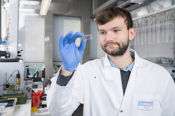 Thomas Mortelmans developed a rapid test for infections with Sars-CoV-2 at PSI. 