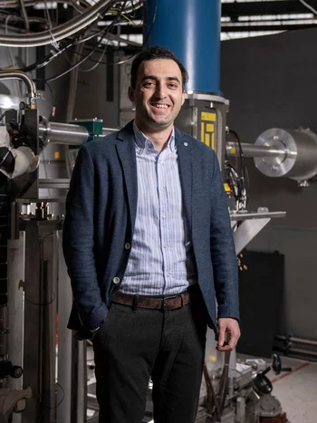 Zurab Guguchia in the Laboratory for Muon Spin Spectroscopy at PSI. 