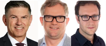 Principaux demandeurs de PROGNOSTICS (de gauche à droite) : Roger Schibli, directeur du Centre des sciences radiopharmaceutiques EPF-PSI; Damian Wild, directeur de la médecine nucléaire de l'Hôpital universitaire de Bâle; Nicola Aceto, EPF Zurich, département de biologie
