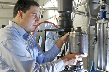 Investigation d'un filtre à particules diesel à l'aide de neutrons