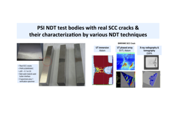 Figure 1: PSI NDT Test Bodies with Real SCC Cracks and Their Characterization by Various NDT Techniques
