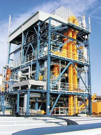 L'installation de Güssing qui transforme le bois en gaz naturel de synthèse.