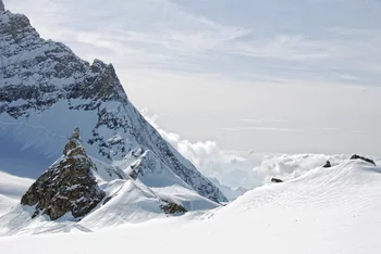 View at the Jungfraujoch Research Station.