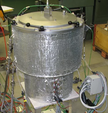 This furnace was especially built to melt out the target. Source: Paul Scherrer Institute.