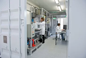 View inside KONTI-C. Photo: Paul Scherrer Institute/Markus Fischer.