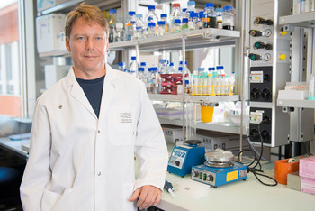 Dmitry Veprintsev, coauthor of the new publication, is Head of Project at the Laboratory for Biomolecular Research at PSI. (Photo: Paul Scherrer Institute/Mahir Dzambegovic)