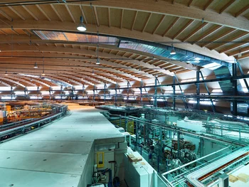Among the research subjects investigated in the circular building of the Swiss Light Source SLS at PSI was the ribosome, a biomolecule that plays a critical role in the cells of all living things. (Photo: Scanderbeg Sauer Photography)