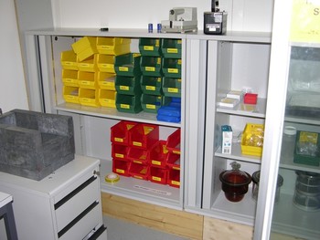 Sample storage room