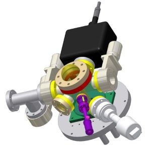 CAD image of the UHV mini chamber.