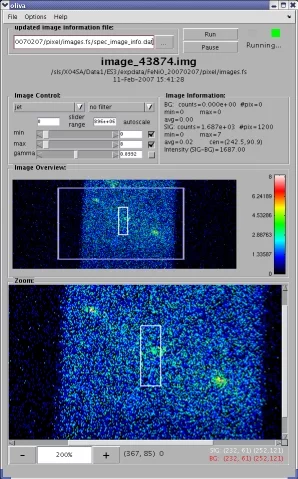 OLIVA on-line viewer panel
