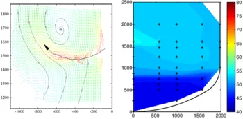 Velocity field and temperature maps in a water pool under steam venting conditions