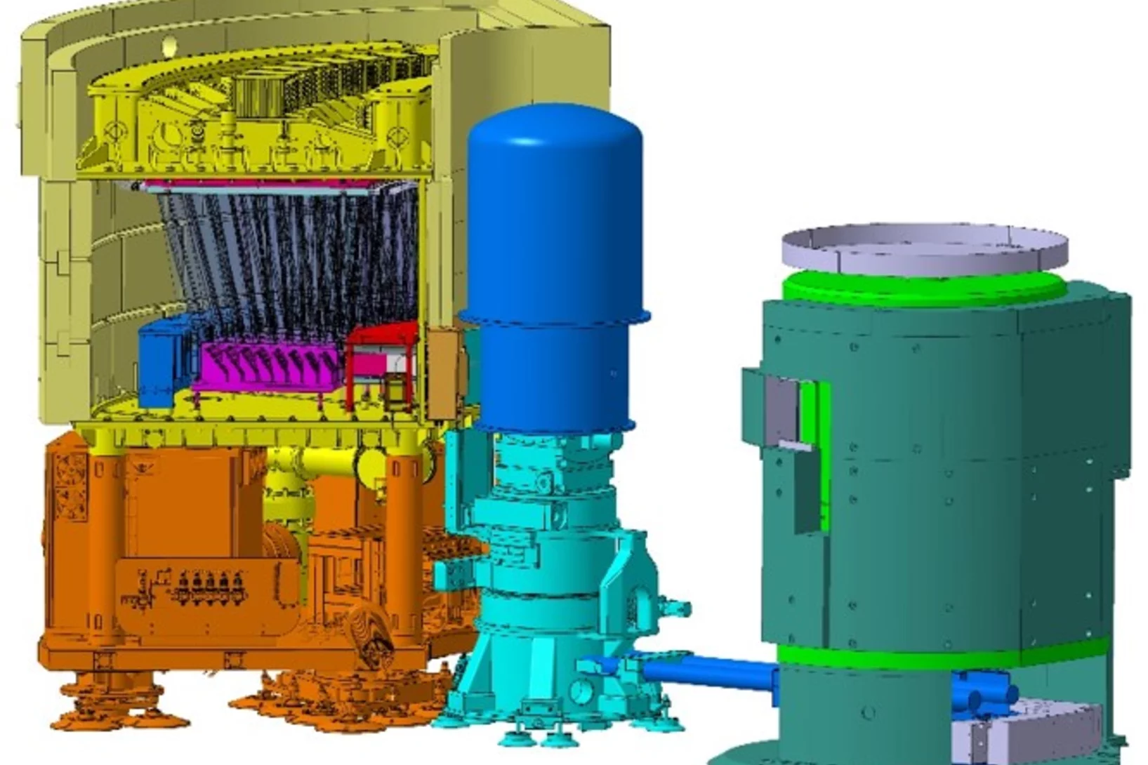 Drawing Overview of the instrument CAMEA