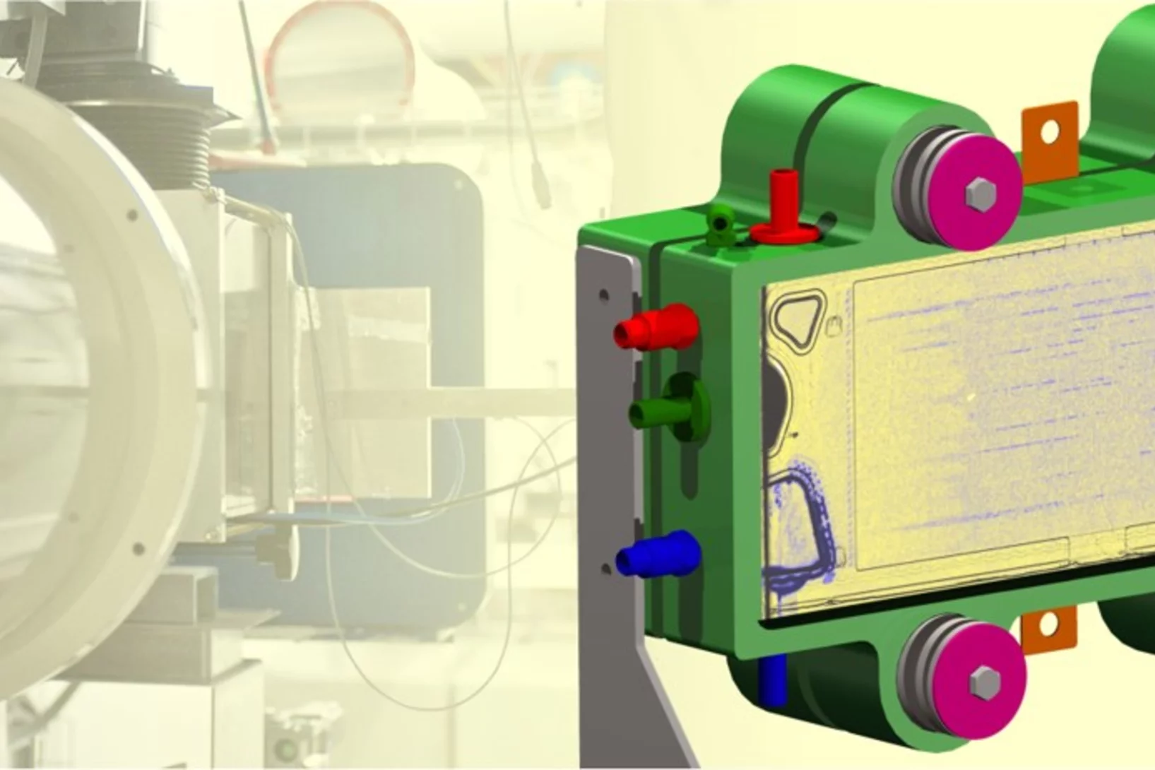 Neutron radiography of a full size automotive fuel cell at the NEUTRA beam line