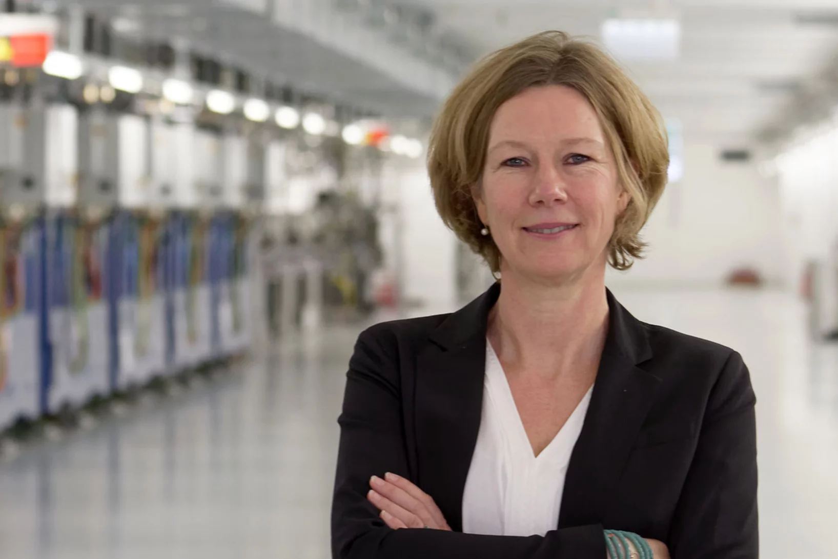 Mirjam van Daalen im SwissFEL-Tunnel