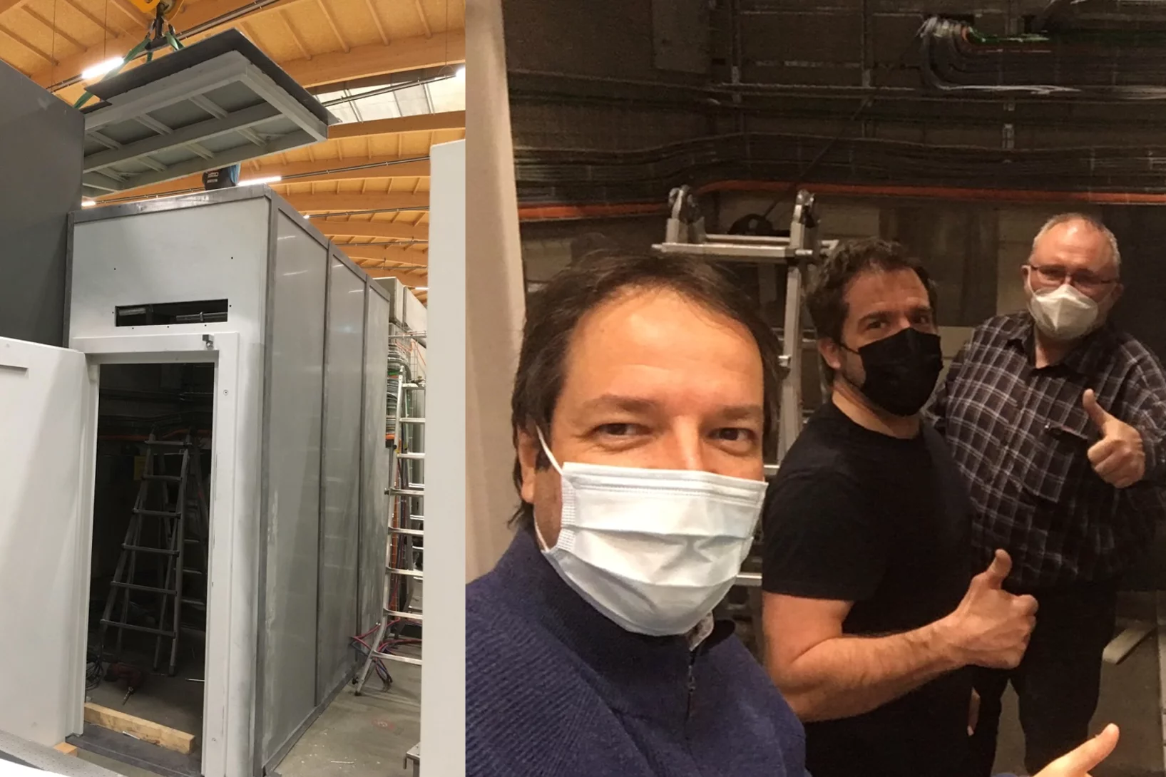 S-TOMCAT optics hutch has been successfully installed in W1 of 2021