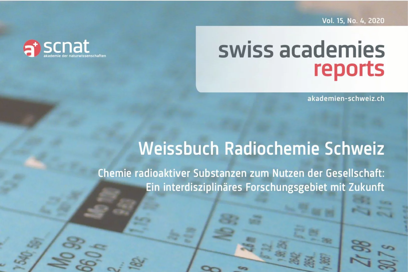 Umschlag Weissbuch Radiochemie Schweiz