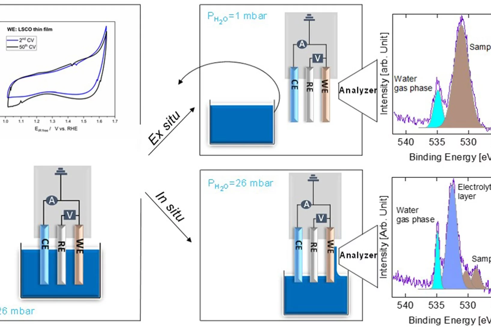 Direct evidence of in situ Co-oxyhydroxide formation 