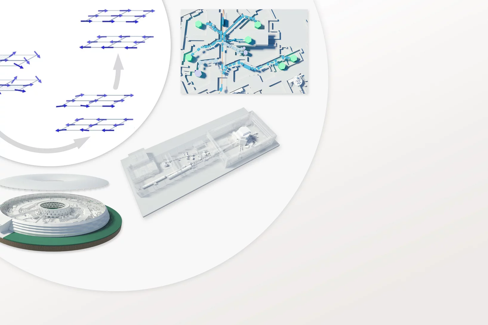 To discover the hidden order within CrSBr’s magnetic structure, researchers needed complementary evidence from three different facilities: the Swiss Muon Source, the Swiss Spallation Neutron Source and the Swiss Light Source.