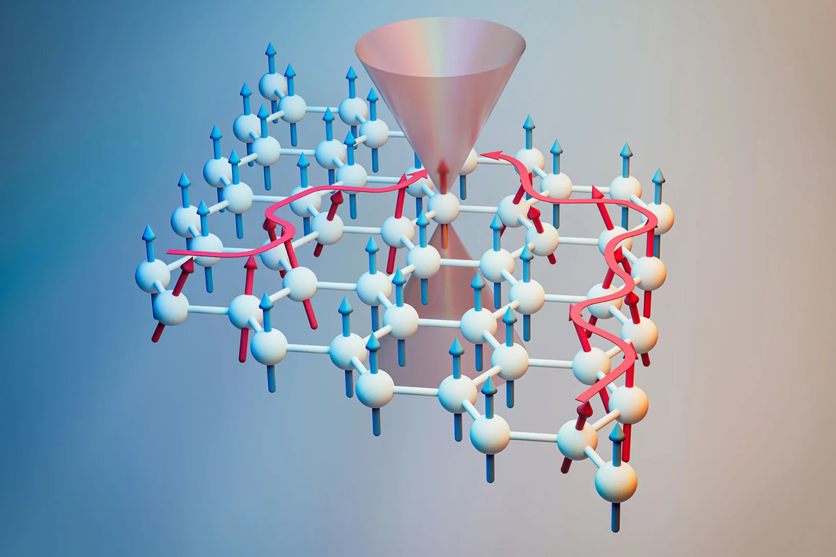 Chromium tribromide has the same honeycomb geometry as graphene, but each atom on the lattice is magnetic.