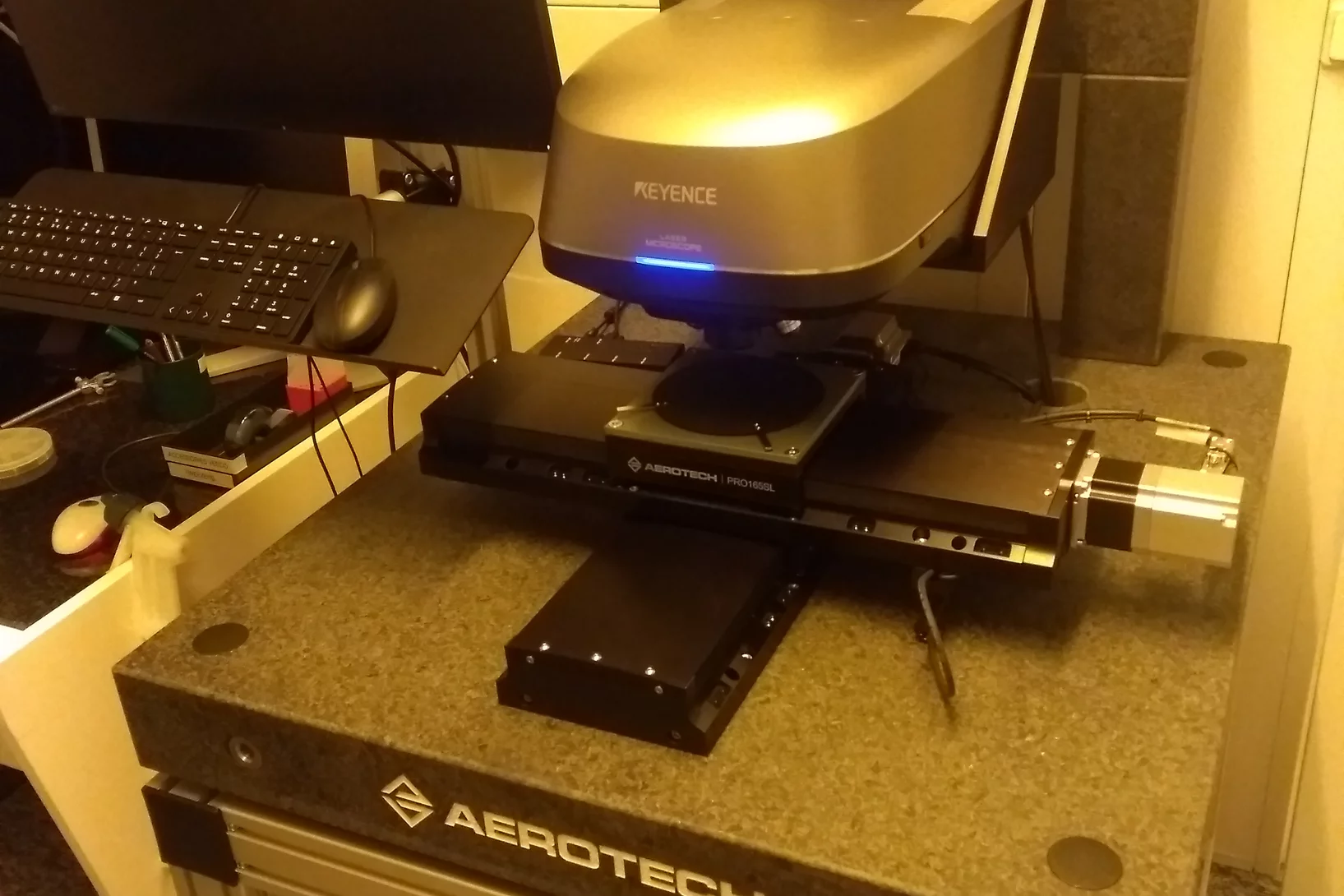 Keyence optical 3D Profiler