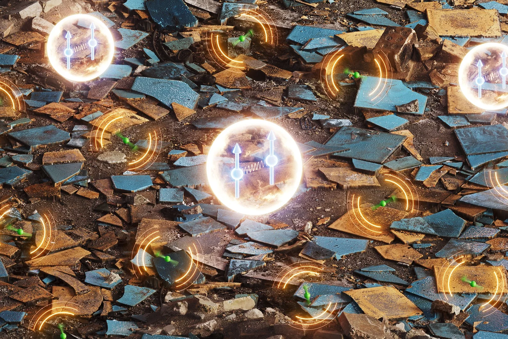 Within a dense system some terbium ions form pair states. Because of their unique properties, these pairs are blind to the single terbium ions nearby that would cause them to lose their quantum information.