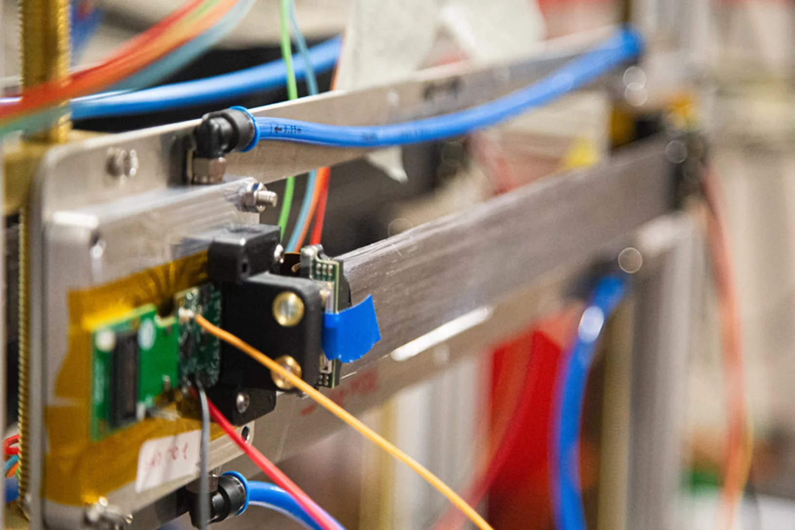 Mu3e scintillating fibre test setup at MAMI in Mainz