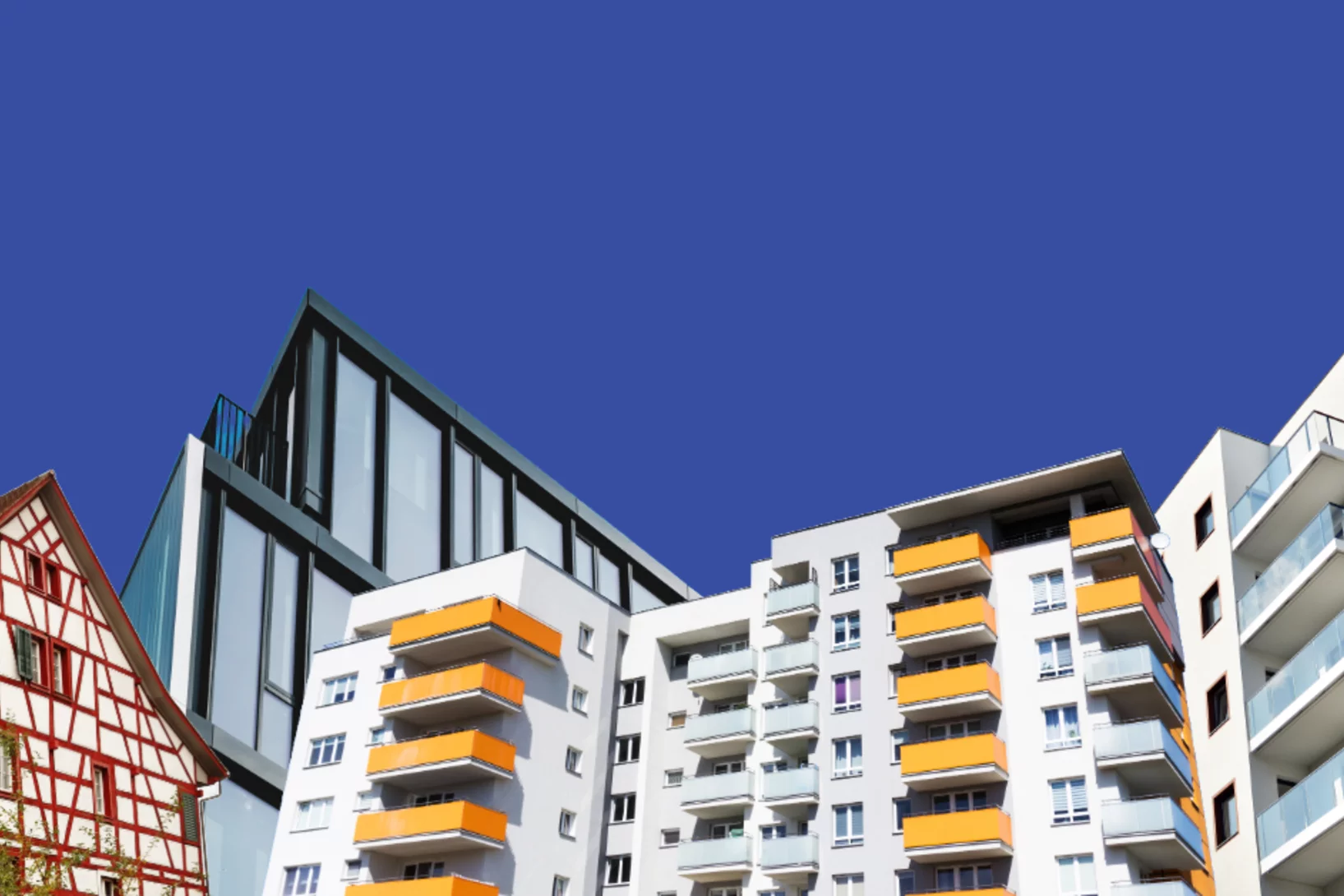 collage of different residential buildings