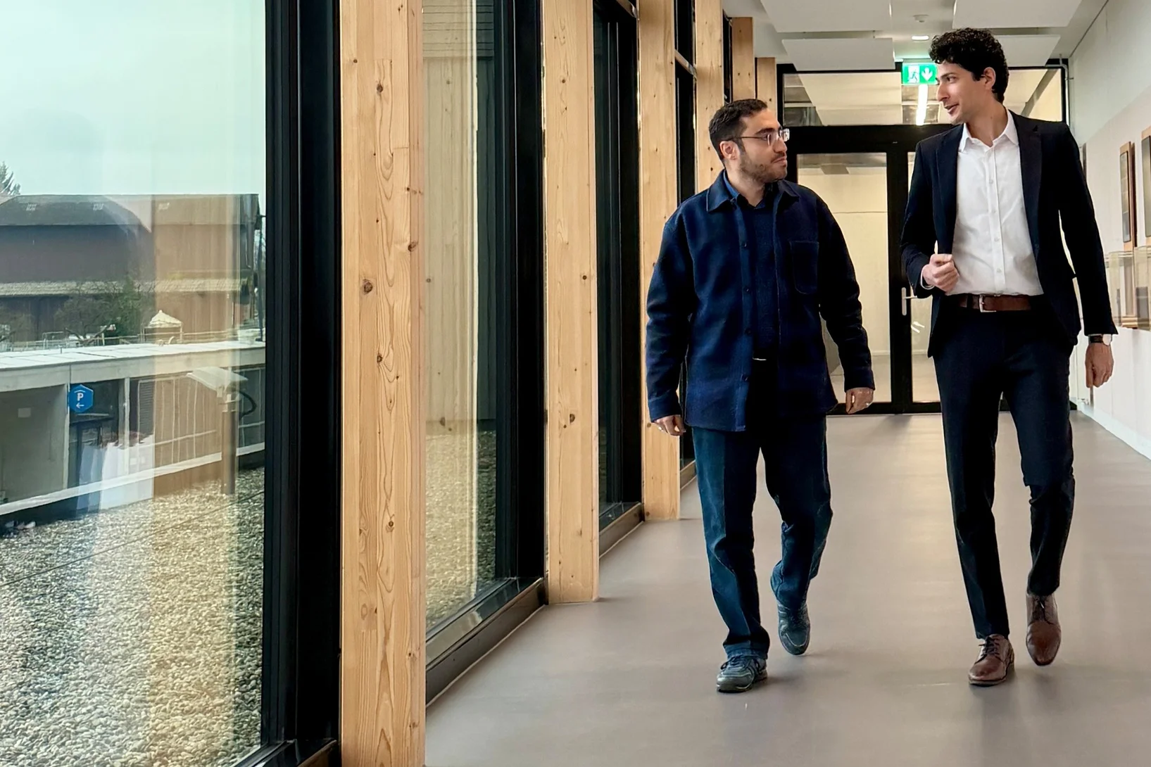 Mohsen Sadr (right) and Mohammadhossein Montazerian 