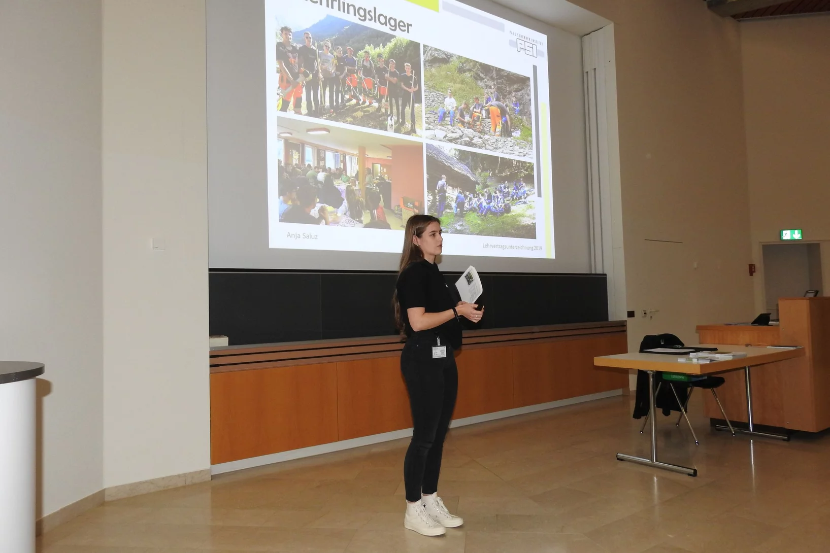 Anja stellt das PSI und die Berufsbildung vor