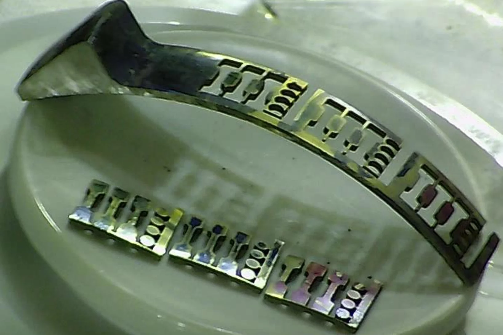 Material samples from the beam entrance window