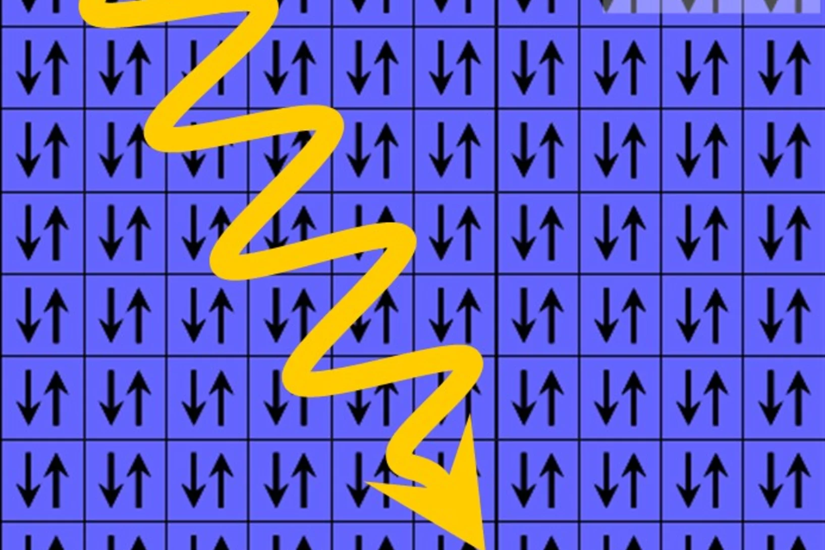 Fig.1: Non-magnetic state of iron-rhodium (FeRh) when illuminated by a laser pulse