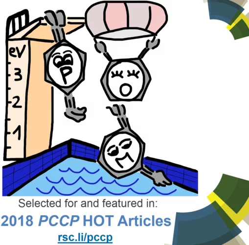 Ultrafast Radical Reactions: Comic art illustrating the reactivity of electronically excited xylyl radicals. Here the meta-xylyl radicals (M) sticks out and depletes twice as fast into the vibrationally hot ground state
